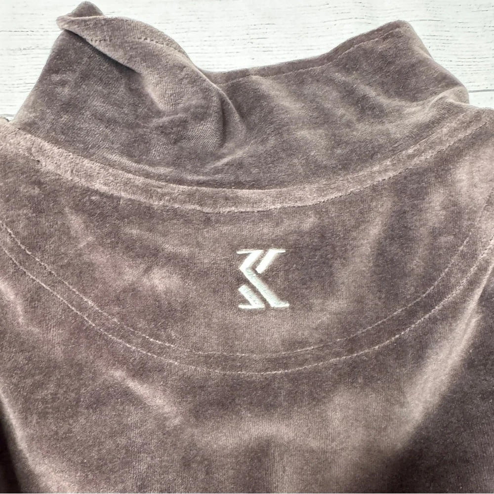 Karl‎ Kani Originals Men’s Chocolate Brown Velour Track Jacket Size XXL NWT